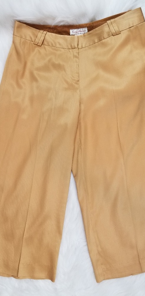 Tommy Bahama Womens Silk Gold Capris